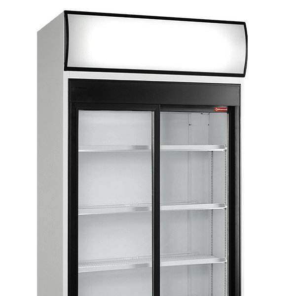 Drankenkoeling | 760L | Zwart/Wit | +2°C/+10°C | Statisch/Geventileerd | 0.67kW | Schuifdeuren |  Wielen | 890x740x1990(h)mm