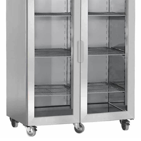 Koelkast | 1400L (2/1 GN) | RVS | 0°C/+8°C | Geforceerd | 0.43kW | Klapdeuren | Wielen (Geremd) | 1440x850x2070(h)mm