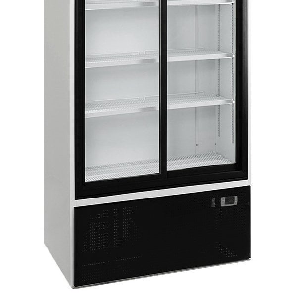 Drankenkoeling | 760L | Zwart/Wit | +2°C/+10°C | Statisch/Geventileerd | 0.67kW | Schuifdeuren |  Wielen | 890x740x1990(h)mm