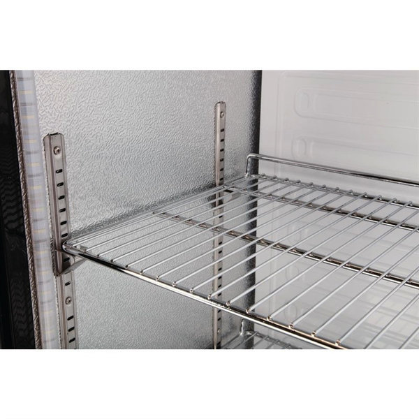 Drankenkoeling | 490L | Zwart | +2°C/+8°C | Geventileerd | 0.25kW | Klapdeuren | Wielen | 920x514x1880(h)mm