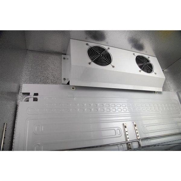 Drankenkoeling | 490L | Zwart | +2°C/+8°C | Geventileerd | 0.25kW | Schuifdeuren | Wielen | 920x514x1880(h)mm