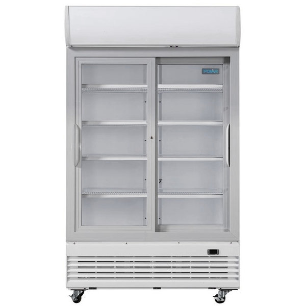 Koelkast | 950L | Wit | 0°C/+10°C | Geforceerd | Schuifdeuren | Wielen (Geremd) | 1200x730x2036(h)mm