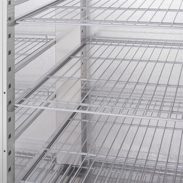 Koelkast | 1200L (2/1 GN) | RVS | +2°C/+8°C | Geventileerd | 0.6kW | Klapdeuren | Wielen (Geremd) | 1340x800x2010(h)mm