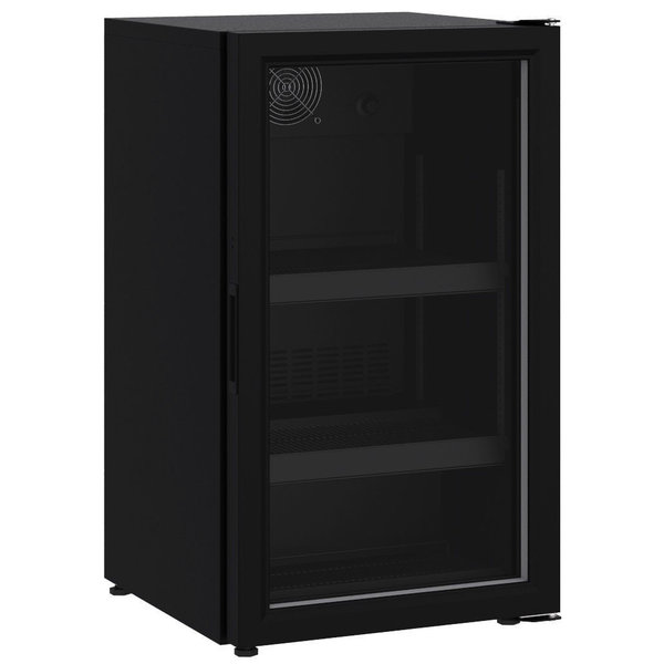 Koelkast | 145L | Zwart | +4°C/+10°C | Geforceerd | 500x585x885(h)mm