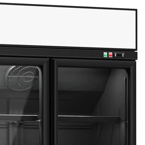 Koelkast | 1530L | Zwart | 0°C/+10°C | Geforceerd | Draaideuren | Wielen (Geremd) | 1880x710x2092(h)mm