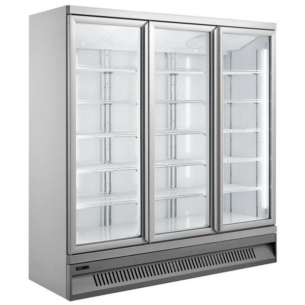 Koelkast | 1900L | Grijs | +2°C/+10°C | Geventileerd | 1.15kW | Klapdeuren | Wielen (Geremd) | 1880x710x2000(h)mm