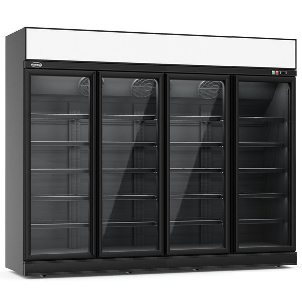 Koelkast | 2060L | Zwart | 0°C/+10°C | Geforceerd | 0.93kW | Klapdeuren | Wielen (Geremd) | 2508x710x2092(h)mm