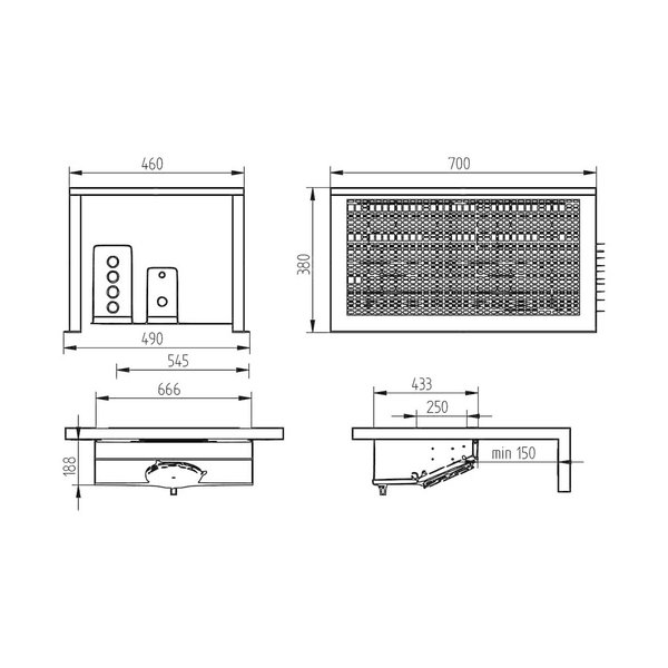 Vriessplitunit | 3m³ | -15°C/-25°C | 230V | 0.64kW