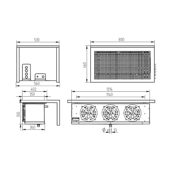 Vriessplitunit | 27.8m³ | -15°C/-25°C | 400V | 1.95kW