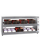 Casselin Warmhoudvitrine | RVS | Open | 2 Niveaus (Onafhankelijk Instelbaar) | +30°C/+70°C | 2.8kW | 1800x600x900(h)mm 