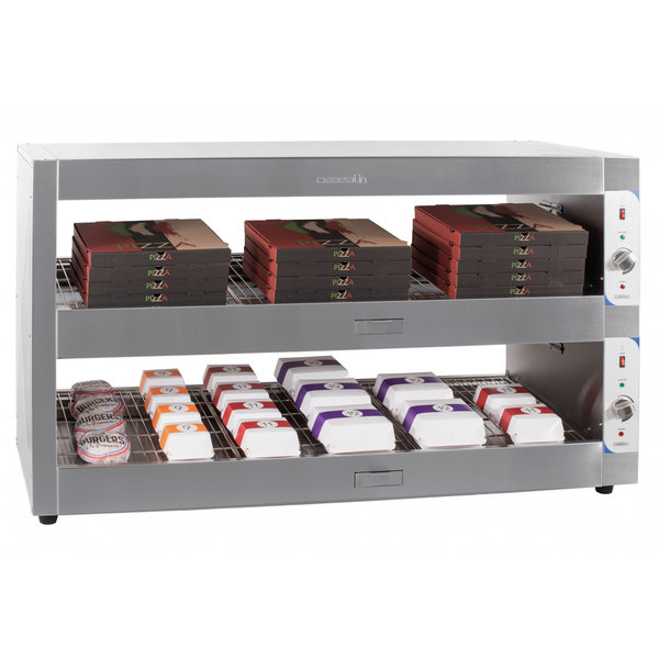 Warmhoudvitrine | RVS | Open | 2 Niveaus (Onafhankelijk Instelbaar) | +30°C/+70°C | 2.8kW | 1500x600x900(h)mm