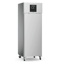 Ecofrost Vrieskast | 429L | RVS | -15°C/-20°C | Geventileerd | 0.45kW | Wielen (Geremd) | 680x710x2010(h)mm 