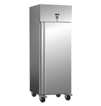 Gastro-Inox Vrieskast | 600L (2/1 GN) | RVS | -15°C/-20°C | Statisch + Ventilator | Wielen (Geremd) | 680x810x2000(h)mm 