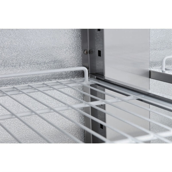 Vrieskast | 600L (2/1 GN) | RVS | -10°C/-20°C | Geventileerd | 0.6kW | Dubbele Deur | Wielen (Geremd) | 680x800x2010(h)mm