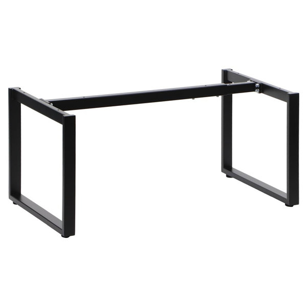 Tafelonderstel | QUADRA | Laag Model | Staal | Zwart | Breedte Verstelbaar (800-1300mm) | 800-1300x500x420(h)mm