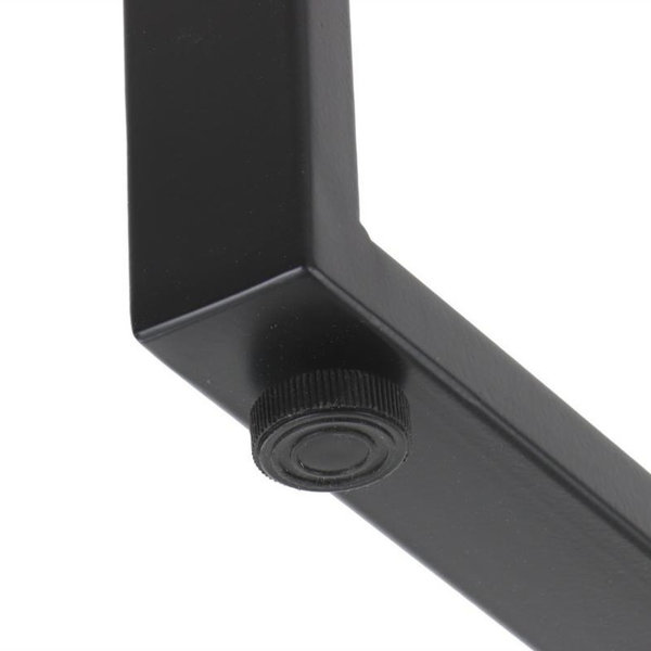 Tafelonderstel | QUADRA | Laag Model | Staal | Zwart | Breedte Verstelbaar (800-1300mm) | 800-1300x500x420(h)mm
