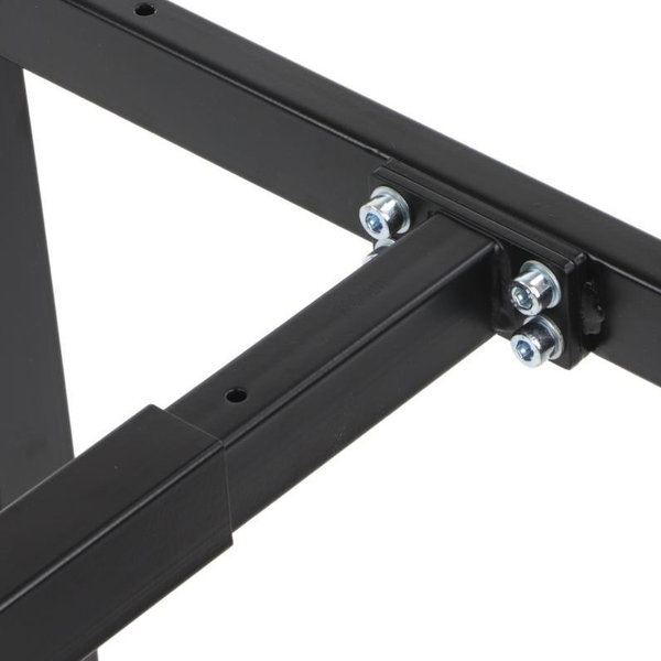Tafelonderstel | SILA | Laag Model | Metaal | Zwart | Breedte Verstelbaar (800-1300mm) | 800-1300x500x420(h)mm