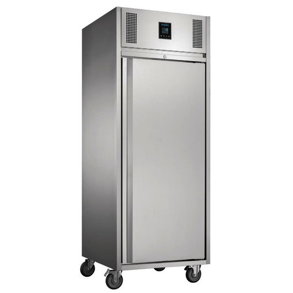 Vrieskast | 550L (2/1 GN) | RVS | -18°C/-22°C | Geforceerd | 0.65kW | Touchscreen | Wielen (Geremd) | 737x815x1980(h)mm