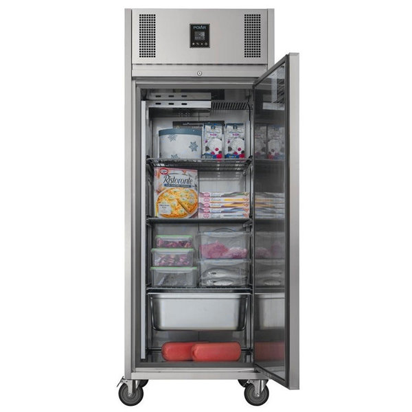Vrieskast | 550L (2/1 GN) | RVS | -18°C/-22°C | Geforceerd | 0.65kW | Touchscreen | Wielen (Geremd) | 737x815x1980(h)mm