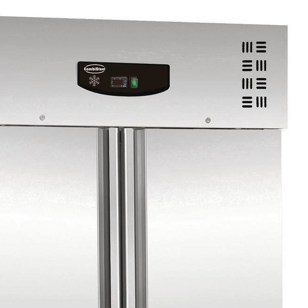 Vrieskast | 1200L (2/1 GN) | RVS | -10°C/-20°C | Statisch + Ventilator | Wielen (Geremd) | 1340x810x2010(h)mm
