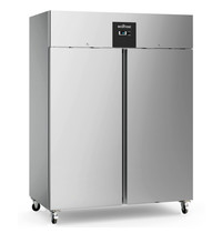 Ecofrost Vrieskast | 1300L (2/1 GN) | RVS | -18°C/-22°C | Geforceerd | Wielen (Geremd) | 1480x830x2010(h)mm 