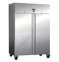 Gastro-Inox Vrieskast | 1200L (2/1 GN) | RVS | -15°C/-20°C | Geventileerd | 0.65kW | Wielen (Geremd) | 1340x810x2000(h)mm