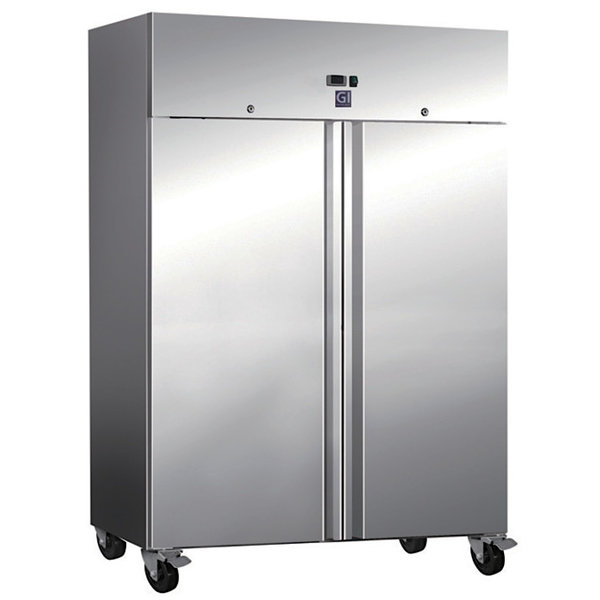 Vrieskast | 1200L (2/1 GN) | RVS | -15°C/-20°C | Statisch + Ventilator | Wielen (Geremd) | 1340x810x2000(h)mm