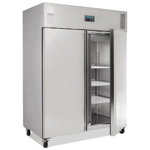Vrieskast | 1300L (2/1 GN) | RVS | -18°C/-22°C | Geforceerd | Wielen (Geremd) | 1485x835x2010(h)mm