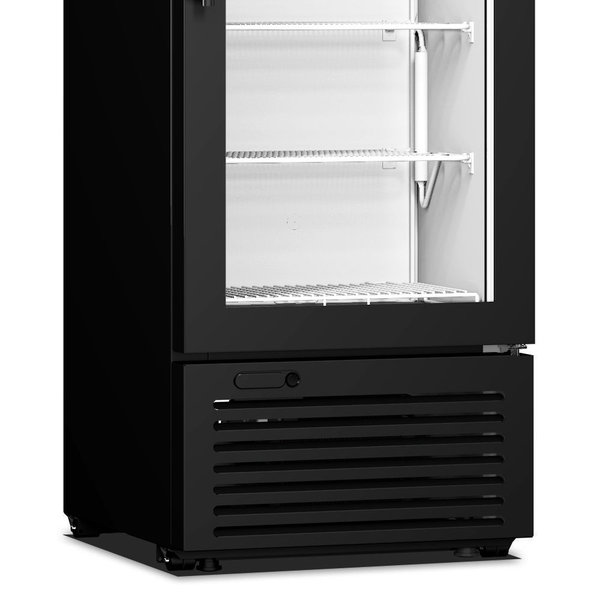 IJsvrieskast | 301L | Zwart | -18°C/-25°C | Statisch | 0.26kW | Wielen (Geremd) | 570x649x1835(h)mm
