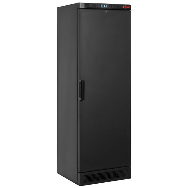 Wijnkoelkast | 380L (118x 75cl) | Zwart | 1 Zone | +1°C/+18°C | Statisch + Ventilator | 595x595x1840(h)mm