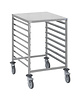 Tournus Regaalwagen | 9 Etages (2/1 GN) | RVS | Werkblad | 660x775x900(h)mm 