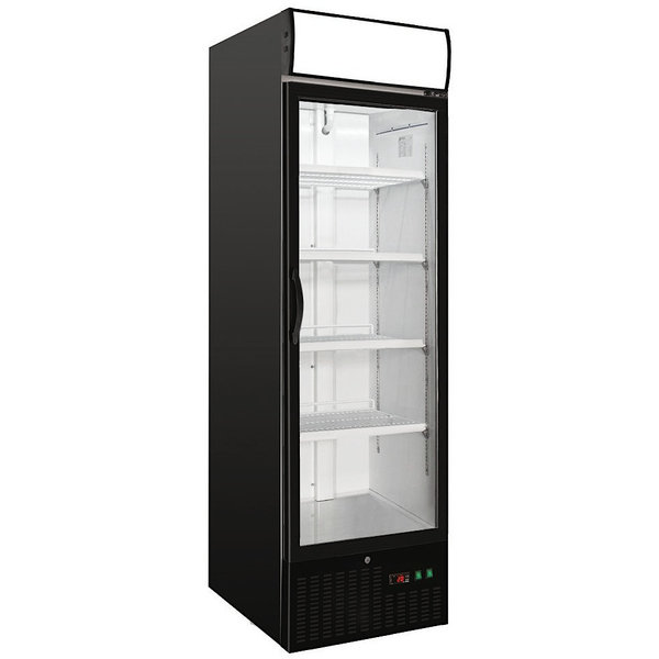 Vrieskast | 460L | Zwart | -18°C/-24°C | Geforceerd | 0.36kW | Wielen (Geremd) | 680x700x1990(h)mm