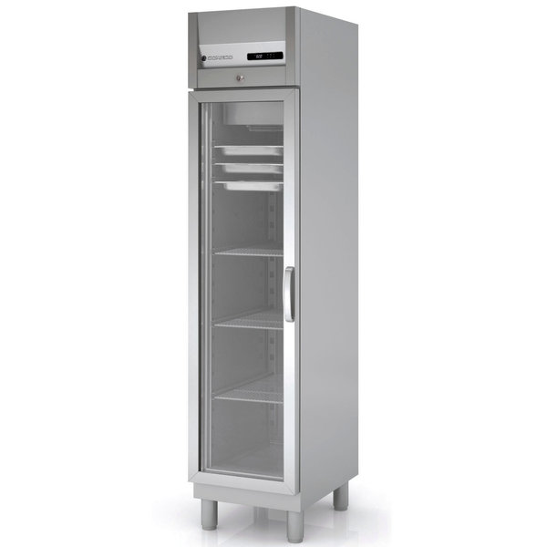 Vrieskast | Smal Model | 240L (1/1 GN) | RVS | -15°C/-20°C | Geforceerd | 0.75kW | 460x665x2075(h)mm