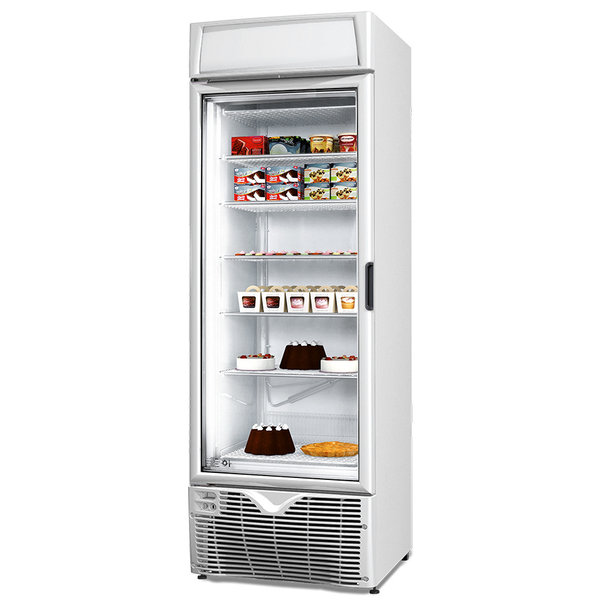 Vrieskast | 403L | Wit | -15°C/-25°C | Statisch | 0.38kW | Scharnier Links | Wielen | 668x685x1990(h)mm