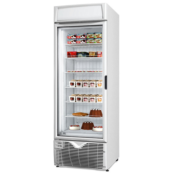 Vrieskast | 403L | Wit | -15°C/-25°C | Geforceerd | 0.58kW | Scharnier Links | Wielen | 668x685x1990(h)mm