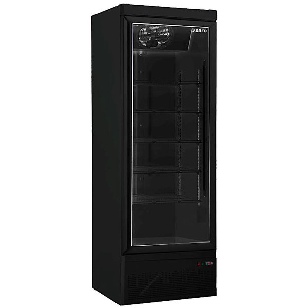 Vrieskast | 560L | Zwart | -18ºC/-22 ºC | Geforceerd | 0.65kW | Wielen (Geremd) | 750x760x2003(h)mm