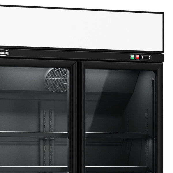 Vrieskast | 1000L | Zwart | -18°C/-22°C | Geforceerd | 1.23kW | Wielen (Geremd) | 1235x710x2092(h)mm