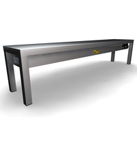 CombiSteel Warmtebrug | 1 Niveau | 4 Heaters (Keramisch) | 1kW | 1600x300x350(h)mm
