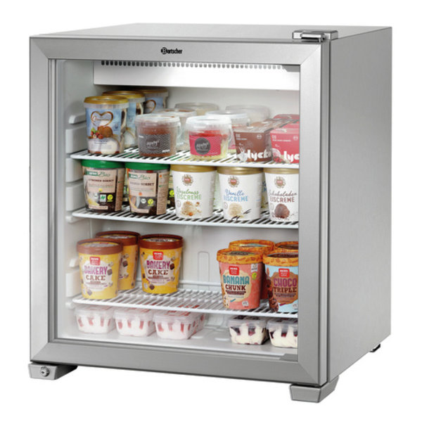 Vrieskast | 90L | Grijs | -13°C/-22°C | Statisch | 0.23kW | 620x600x720(h)mm