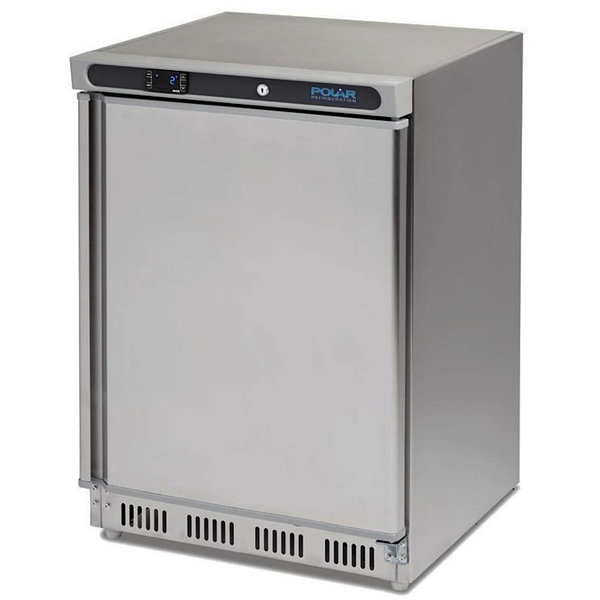 Vrieskast | Energiezuinig | 140L | RVS | -10°C/-25°C | Statisch | 0.15kW | Wielen | 600x600x850(h)mm
