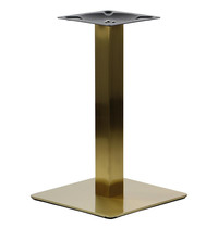 Luxus Tafelonderstel | FORMA | RVS | Goudkleurig | 450x450x725(h)mm 