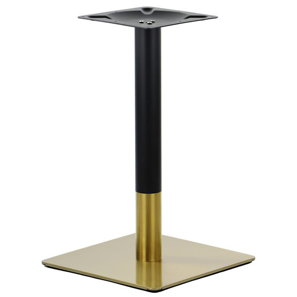 Tafelonderstel | PLAMO | RVS | Zwart/Goudkleurig | 450x450x725(h)mm
