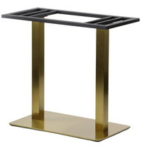 Luxus Tafelonderstel | FORMA | RVS | Goudkleurig | Indoor | 700x400x725(h)mm