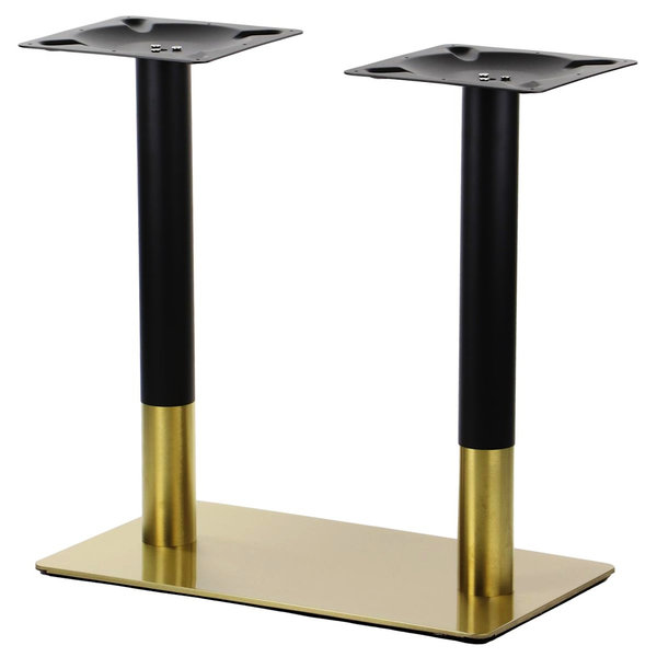 Tafelonderstel | PLAMO | RVS | Zwart/Goudkleurig | 700x400x725(h)mm