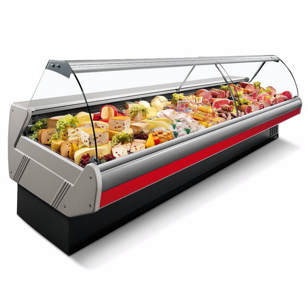 Koeltoonbank | DALLAS3 | -1°C/+5°C | Geforceerd | Kantelruit | Gekoelde Reserve | Koppelbaar | 1955x1145x1256(h)mm