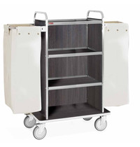 Diamond Inox Wagen | Voor Wasgoed | 4 Niveaus | 2 Zakken | 1070x520x1340(h)mm 