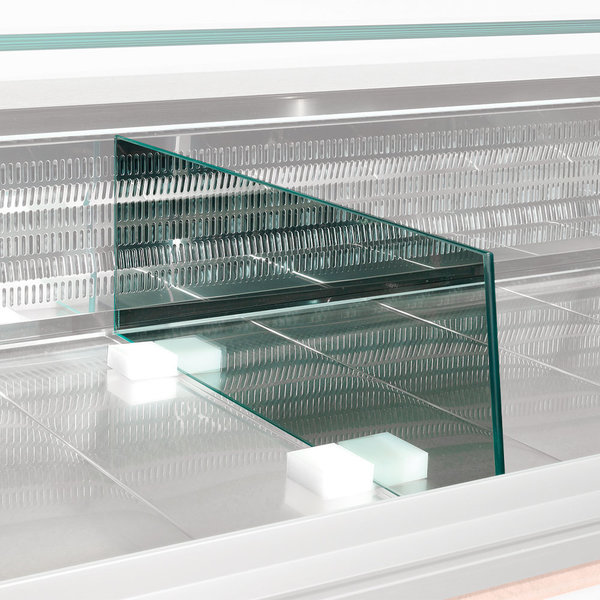 Displayscheiding | (Diverso by) Diamond Toonbanken HILL/ROME (Statisch) | Glas | 500mm