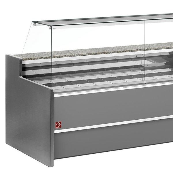 Koeltoonbank | FLORENCE | 0°C/+4°C | Geforceerd | 1kW | Kantelruit | Gekoelde Reserve | 2500x980x1260(h)mm