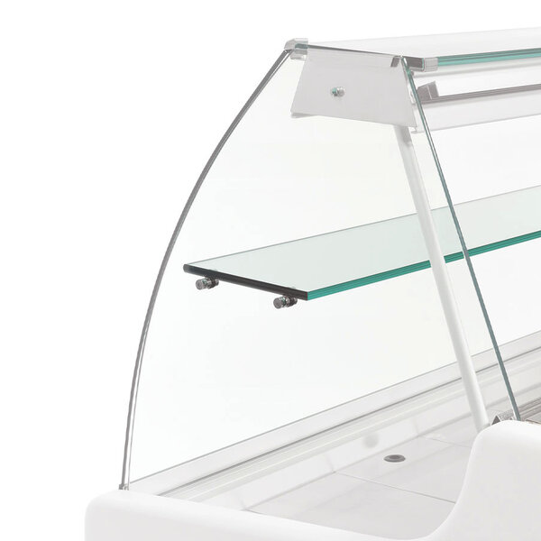 Extra Schap (Optie) | Diamond Koeltoonbanken VENICE 3000mm | Glas + LED-Verlichting
