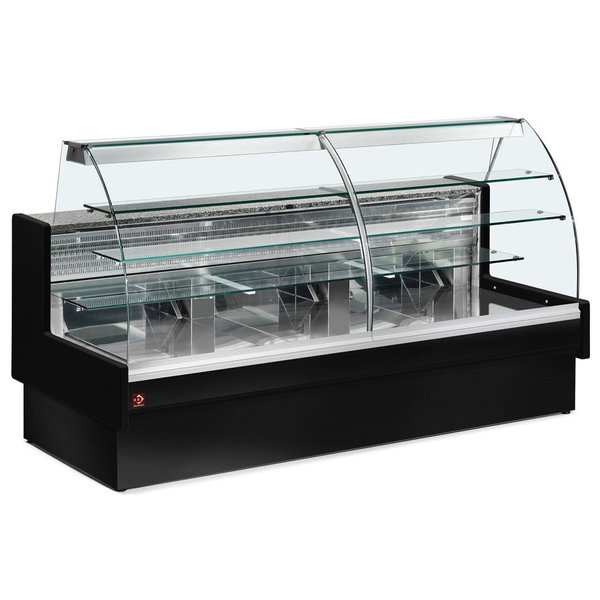 Gebak-Koeltoonbank | VERONA | +4°C/+6°C | Statisch | 0.49kW | Kantelruit | Ladensysteem | 2200x980x1237(h)mm